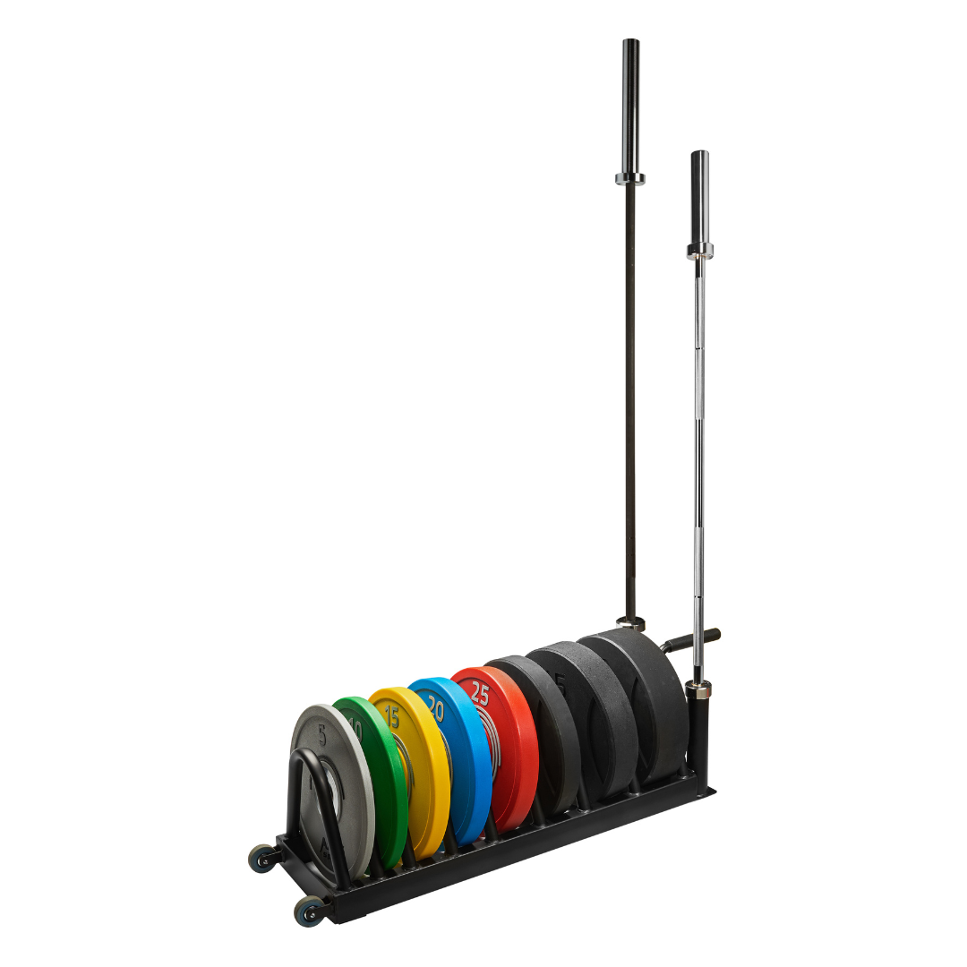 APUS Bumper Plate Trolley – Efficiënt, Stabiel en Verrijdbaar