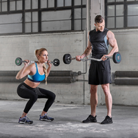 APUS Pre-Loaded Polyurethaan Curl Barbell – EZ Bar Set 10–40 kg