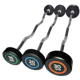 APUS Pre-Loaded Polyurethaan Curl Barbell – EZ Bar Set 10–40 kg