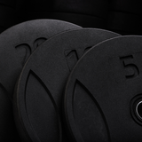 Apus black weight plates detail shot