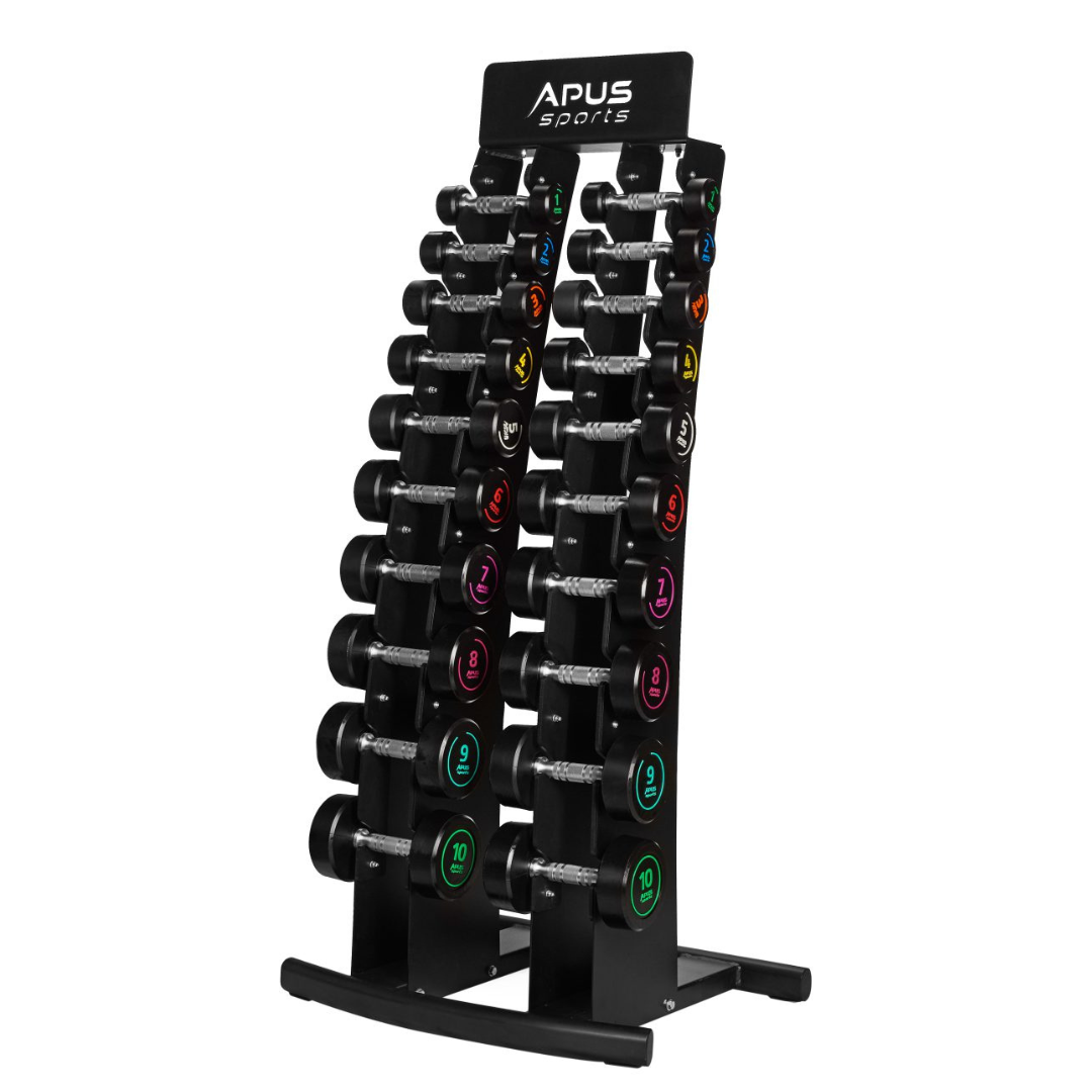 APUS Vertical Dumbbellrack – Professionele Opslag voor Dumbbells 1–10 kg