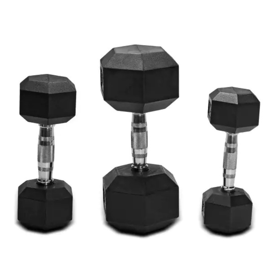 APUS Dumbbells – Hexagonale PVC Dumbbells met Professionele Grip