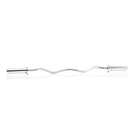 Barbell EZ curlstang chroom voor 50 mm schijven en armtraining