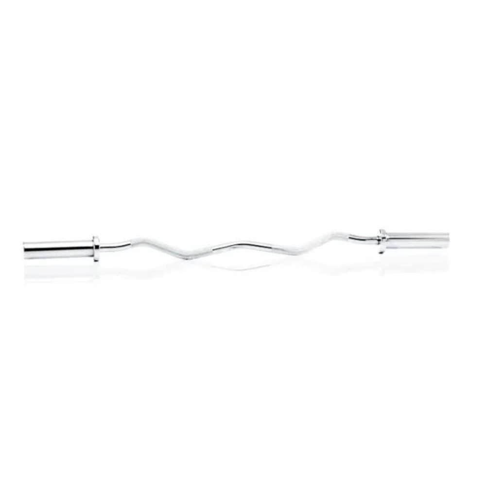 Barbell EZ curlstang chroom voor 50 mm schijven en armtraining
