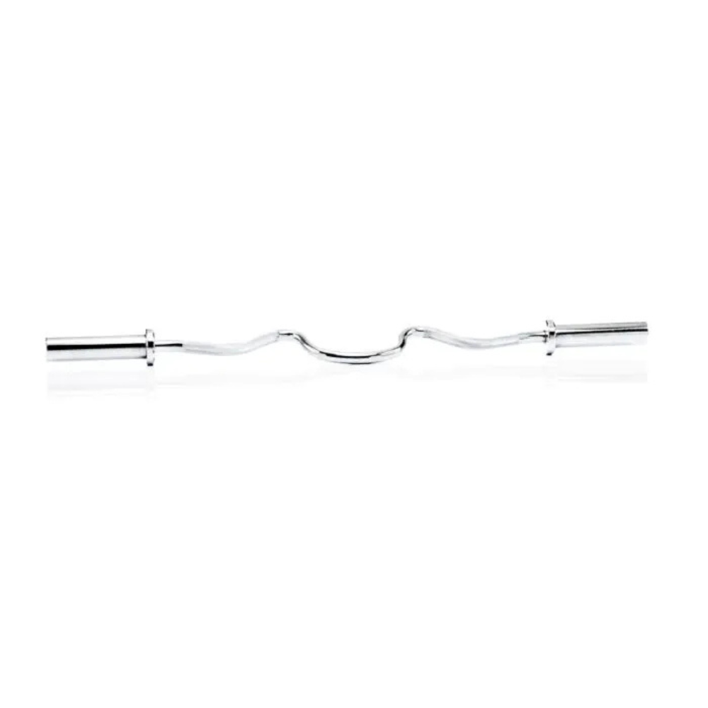Barbell super curl bar chroom voor 50 mm schijven en armtraining