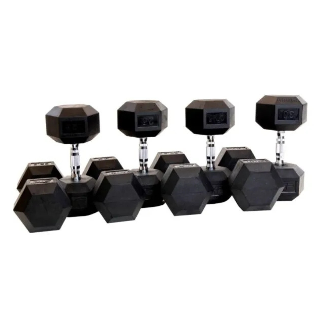 MP Hexagon Dumbbells 22,5-30 kg set voor professionele home gym