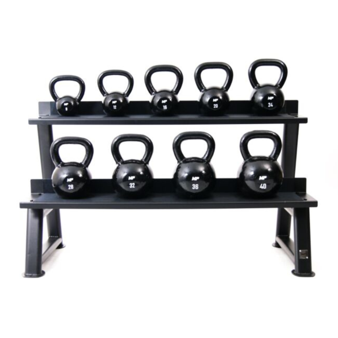 Kettlebell voordeelset 8-24 kg met opbergrek