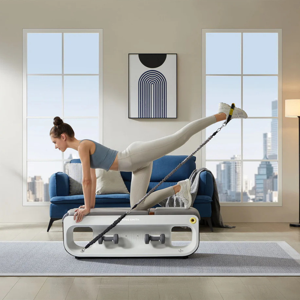 KingSmith multifunctionele fitness bank voor home gym model vrouw