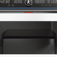 Compacte opvouwbare loopband met zijleuningen close up 