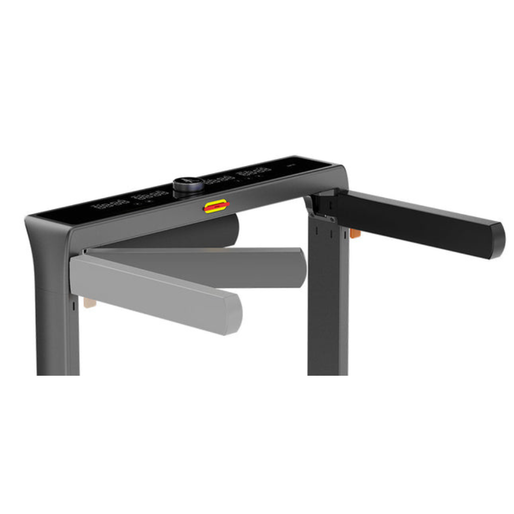 Compacte opvouwbare loopband met zijleuningen inklapbare handrailing