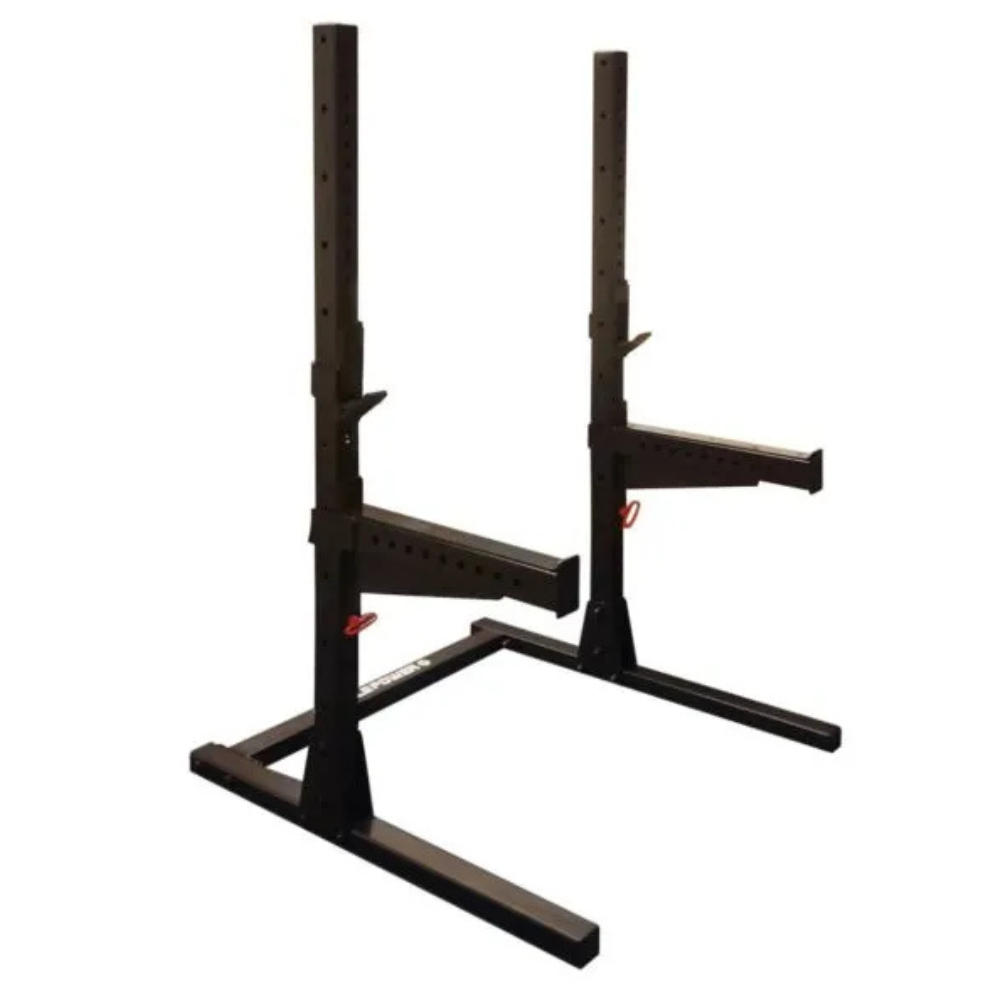 Squatrack met J-hooks en catchers voor krachttraining