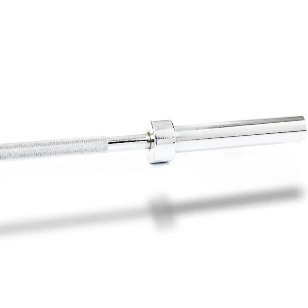Professionele barbell met chroom coating en dubbele knurl grip
