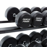 Dumbbell rek professioneel voor sportschool en home gym organisatie met pu dumbbells