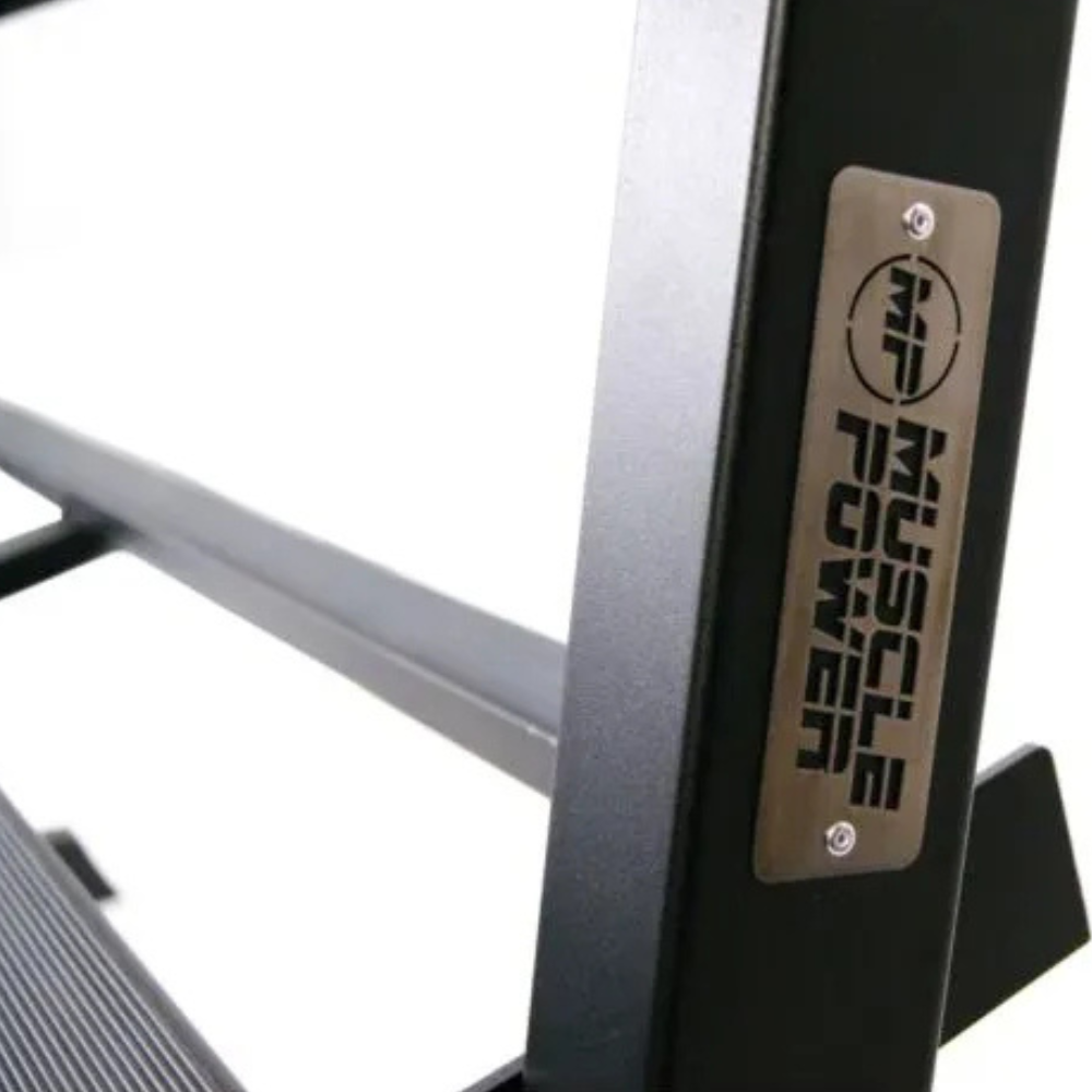 MP Dumbbellrek Zwart 3-laags – Maximale orde & professionele uitstraling