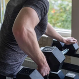 MP Hexagon Dumbbells 22,5-30 kg set voor professionele home gym
