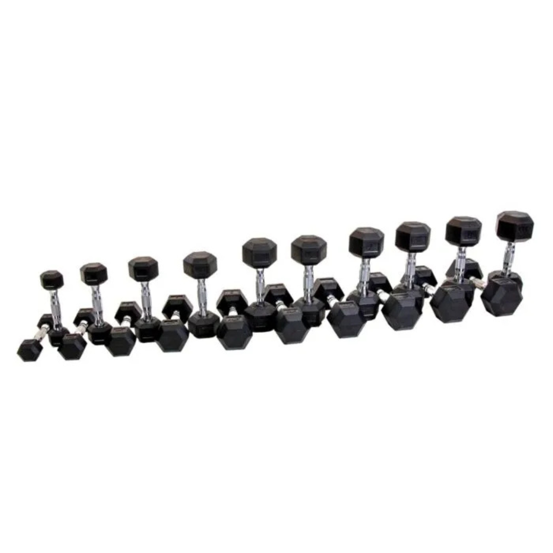 MP Hexagon Dumbbellset 1-10 kg complete set dumbbells voor home gym