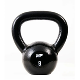 Gietijzeren kettlebell zwart voor home gym 8kg