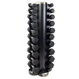 Opbergrek dumbbell toren zwart voor micro en hex dumbbells fitness hexagin dumbbells