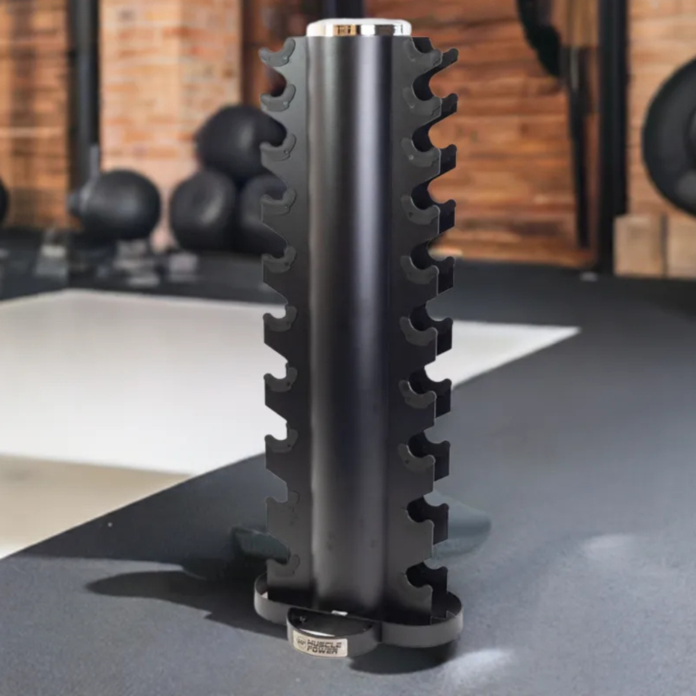 Opbergrek dumbbell toren zwart voor micro en hex dumbbells fitness