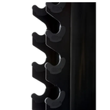 Dumbbell opbergrek compact ontwerp voor georganiseerde home gym close up