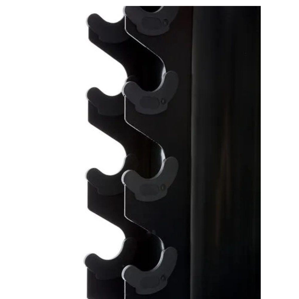 Dumbbell opbergrek compact ontwerp voor georganiseerde home gym close up