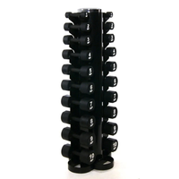 Opbergrek dumbbell toren zwart voor micro en hex dumbbells fitness  PU Urethaan Micro dumbbells
