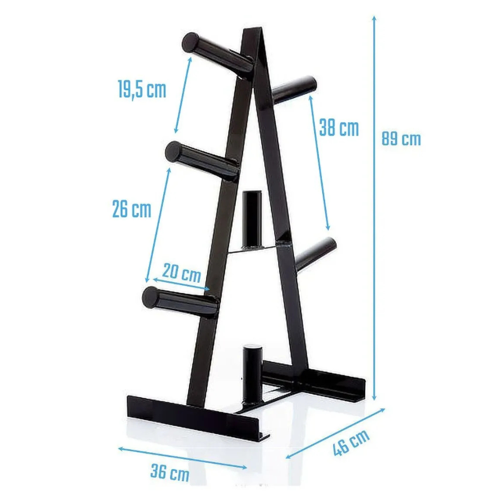 Opbergrek fitness apparatuur met 7 pinnen voor olympische schijven
