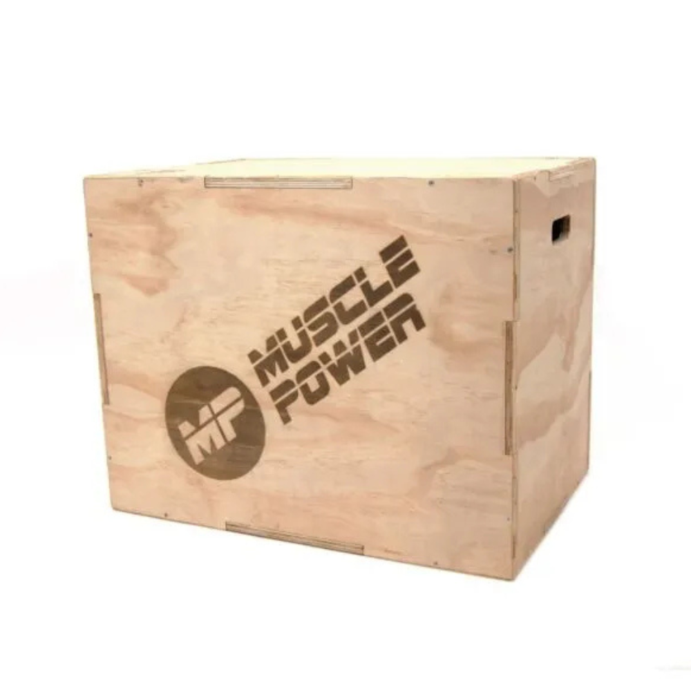 Compacte plyo box hout voor thuis fitness training voorkant