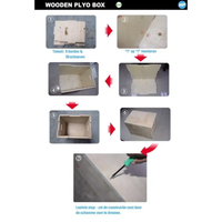 Fitness box hout voor home gym en functionele training constructie montage afbeelding