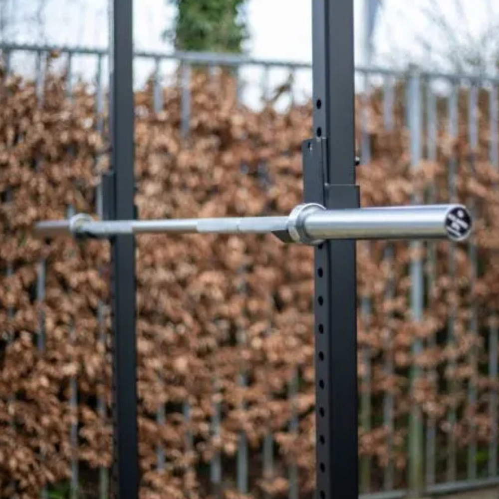 Professionele halterstang met gewicht voor powerlifting en fitness apparatuur