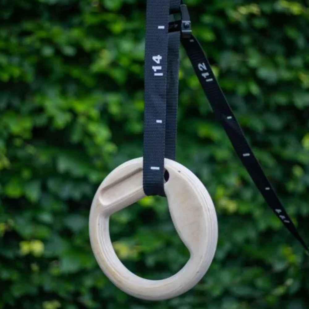 Muscle Power Multigrip Houten Ringen Set