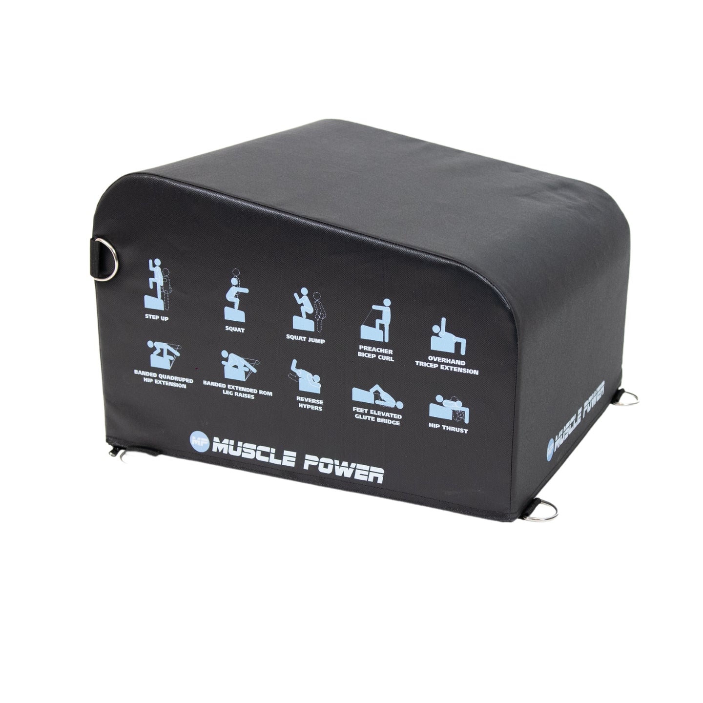 Muscle Power Hip Thrust Box zwart - Muscle Power