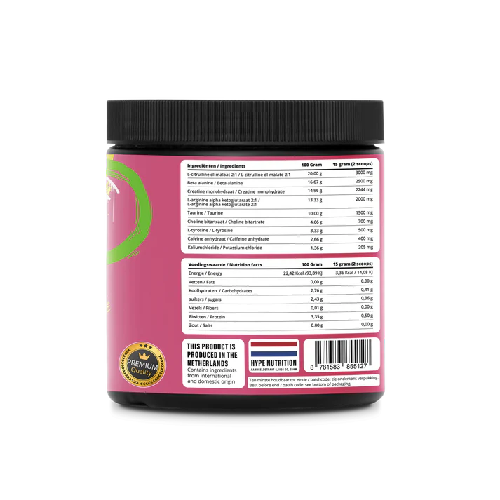 Pre Workout Pumping Iron V2 – Explosieve Energie & Ultieme Focus