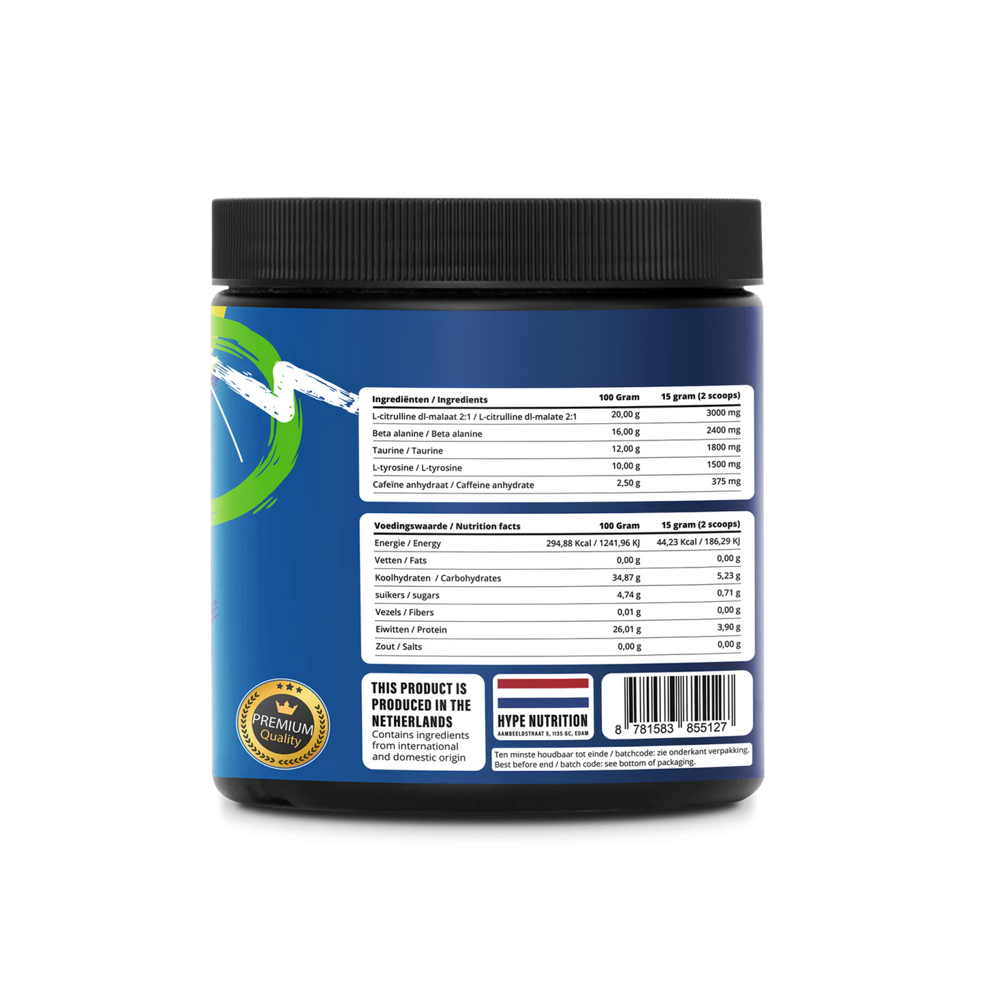 Pre Workout HYPE Classic Pina Banana Colada – Tropische Energie & Explosieve Pomp