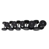 MP1012 Ronde rubber dumbbellset 2-20 kg
