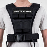 Gewichtsvest 10 kg Dames en Heren Pro MP1216 - Muscle Power
