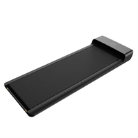 Compacte loopband b ureau met opvouwbaar design zijkant