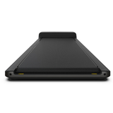 Compacte loopband bureau met opvouwbaar design achterkant close up
